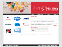 Tablet Screenshot of jaypharma.com